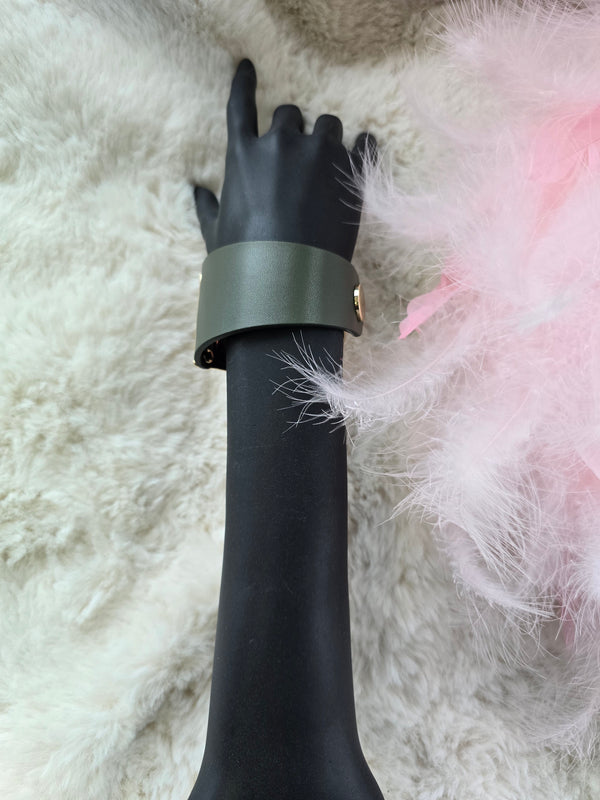 Bracelet acier cuir BIBI