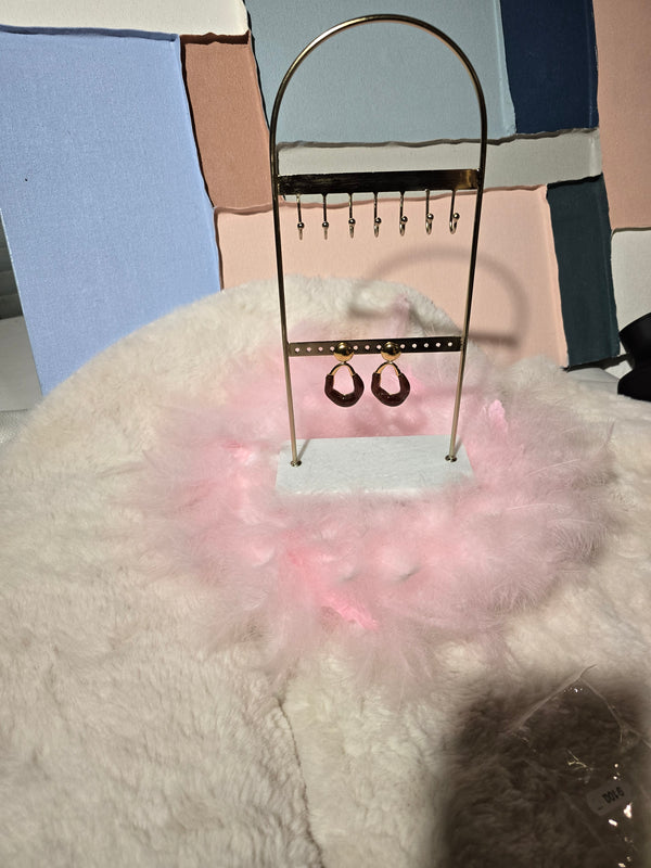 Boucles d'Oreilles Bouton d'or Choco